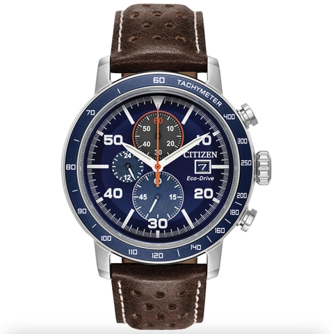 Đồng hồ Eco-Drive Nam Citizen Brycen Chronograph CA0648-09L