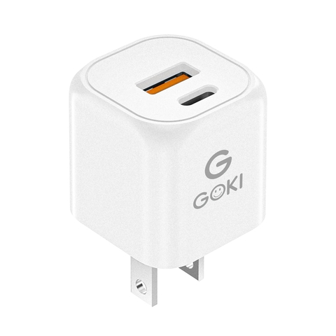 Củ sạc nhanh GOKI G-CH20GN 20W GaN (USB + Type-C)