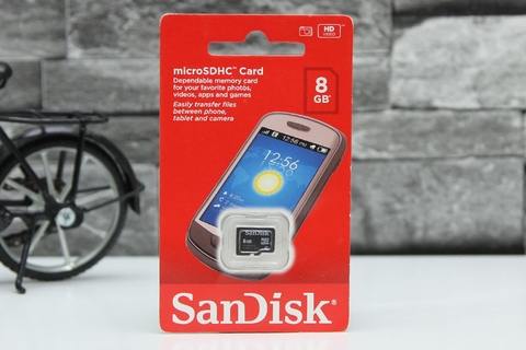 Thẻ nhớ Sandisk Micro SD 8GB Class 4