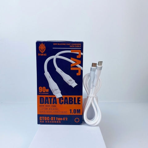 Cáp sạc nhanh JVJ iNext X1, X2 - 1m Type C - Type C, Type C - Lightning