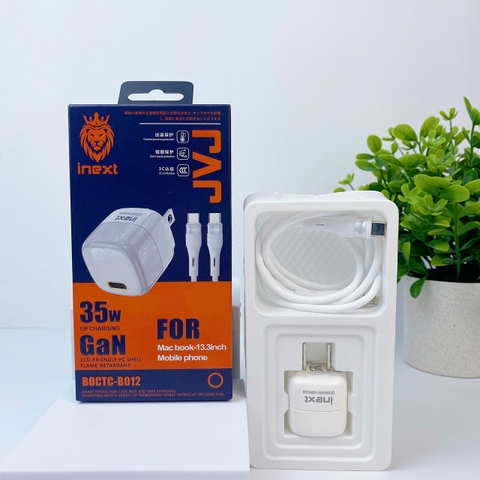 Bộ sạc nhanh JVJ iNext B012 GaN 35w chuyên dùng cho iPhone 15 Serie