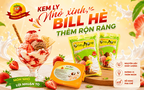 KEM LY NHỎ XINH, BILL HÈ THÊM RỘN RÀNG Cùng Tomato