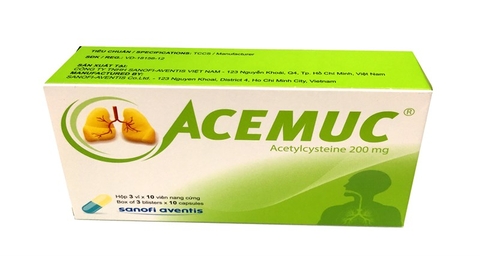 Acemuc 200mg hộp 3 vỉ