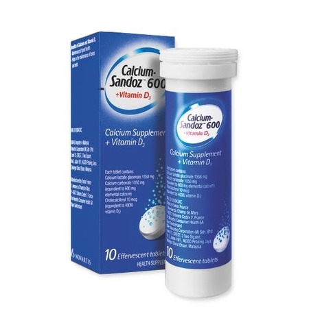 calcium sandoz 600 vitamin D3