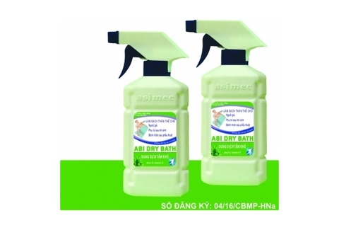 Dung dịch tắm khô Asidrybath 500ml