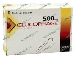 Glucophage 500mg H/5x10 viên - Pháp