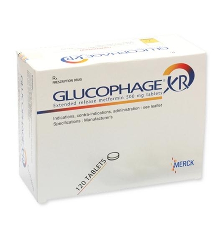 glucophage xr 500mg H/120 viên