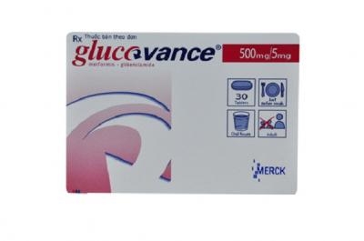 Glucovance 500mg/5mg H/2x15 viên  - Pháp.