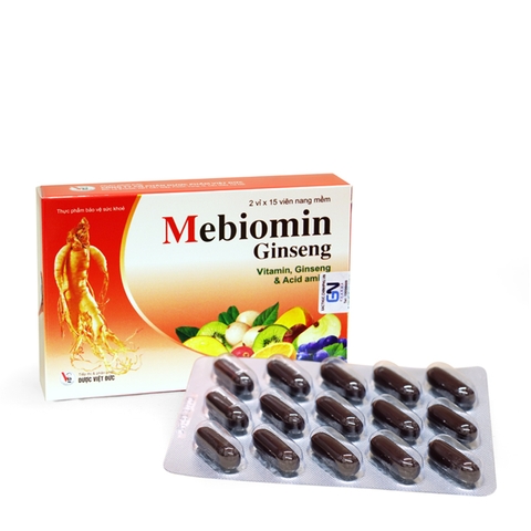 Mebiomin Ginseng hộp 2 vỉ x 15 viên