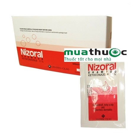 Nizoral shampoo hộp 50 gói