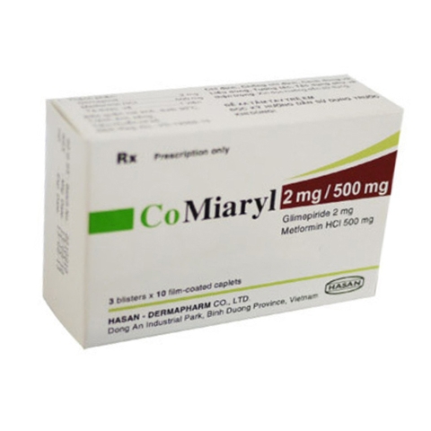 Thuốc CO MIARYL 2 mg/500 mg