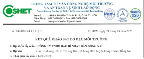 Công khai thông tin môi trường