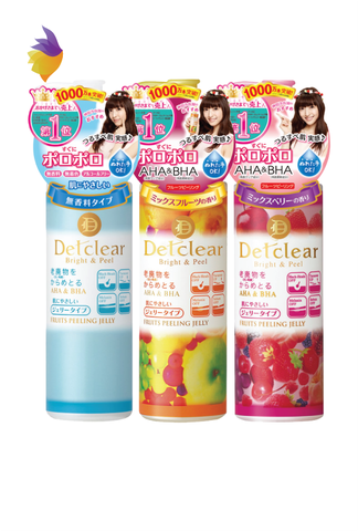 Gel tẩy tế bào chết Detclear Bright & Peel Fruits Peeling Jelly Nhật Bản (180ml)