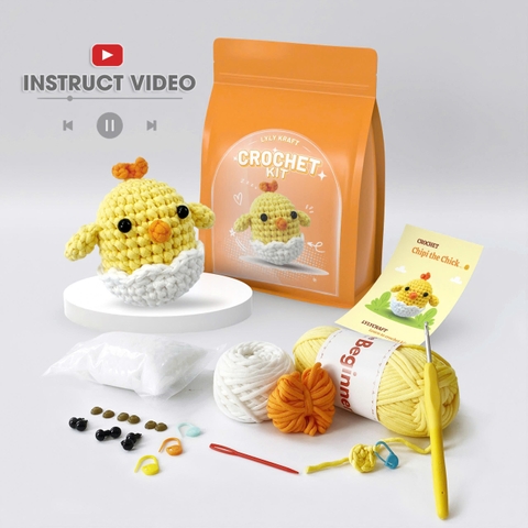 Beginner-Friendly Crochet Tutorial: Chipi the Chick – Cute & Easy Amigurumi