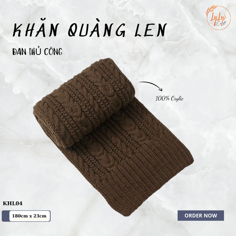 Khăn Len 1 Màu Ko Tua