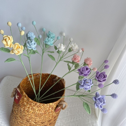 Cành Hoa Nhài Đan Chéo, Hoa Nhài 3 Bông Mini