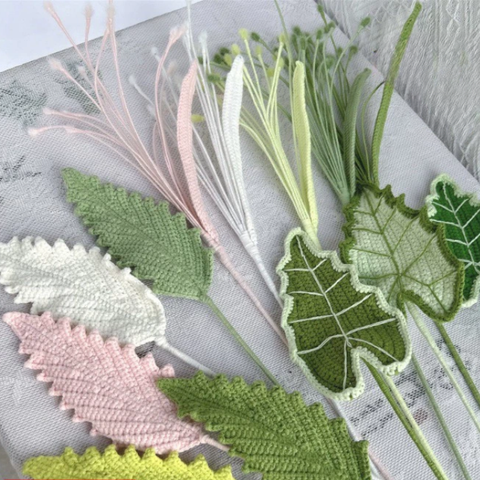 Bộ Sưu Tập Lá Len Handmade Trang Trí