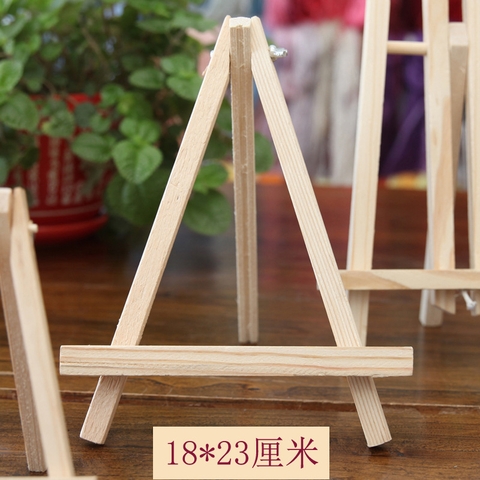 Kệ để tranh ba chân mini bằng gỗ dễ thương trang trí bàn làm việc