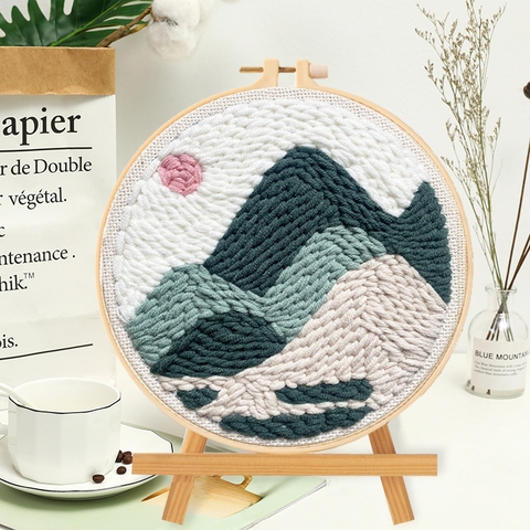 DIY Tranh - Khung tròn - Phong cảnh & Thiên Nhiên - 15