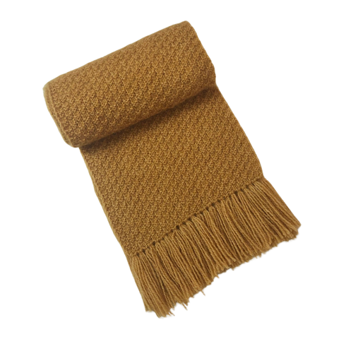 Khăn Len Đan Tay Thủ Công - Có Tua Rua