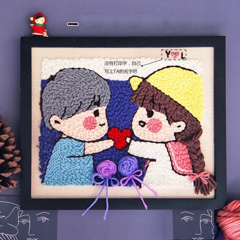 DIY Tranh - Khung vuông - Cặp đôi