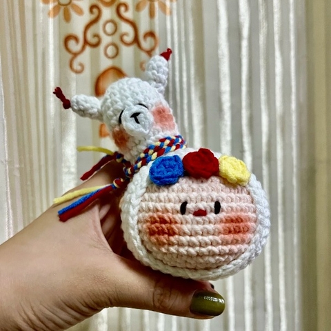 Thành phẩm móc khóa đầu tròn nón