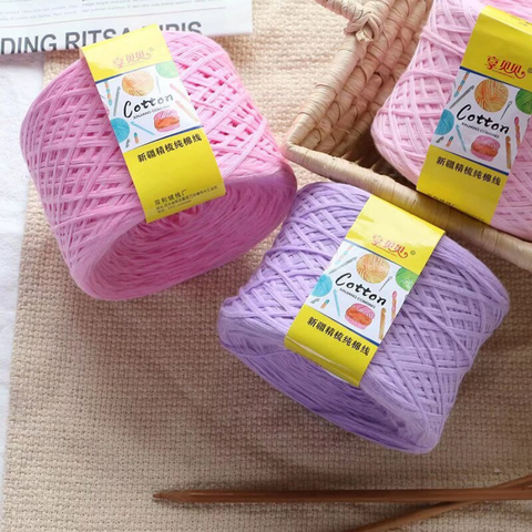 Cuộn Len Cotton Tân Cương Bông Sữa 125G