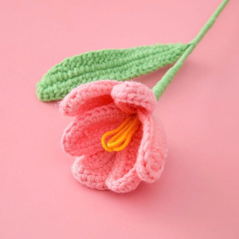 NVL 1 cành hoa Tulip Dài - Hồng