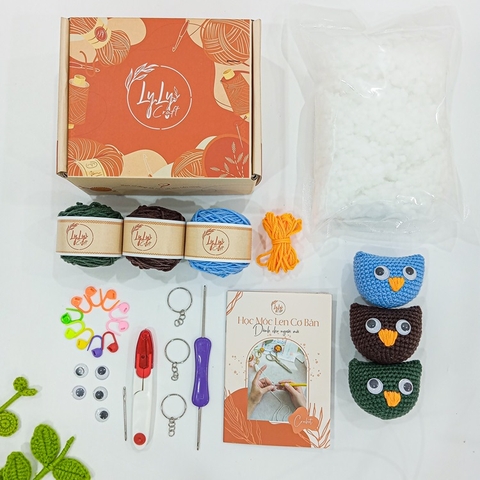 Combo nguyên liệu học móc con cú