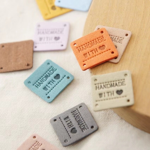 Tag da handmde with love hình vuông