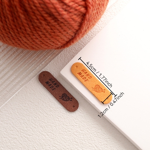 Tag da handmade họa tiết trái tim