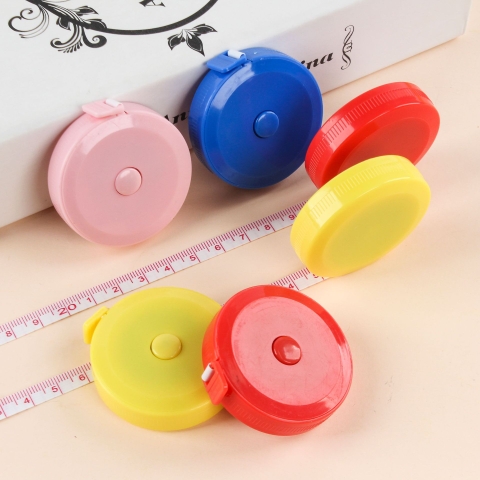 Thước Dây Cuộn Thu Rút Tự Động Với Nhiều Màu Sắc Dung Đo Quần Áo, Kích Thước