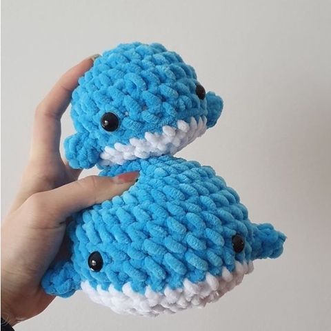 Set Nguyên Vật Liệu LYLYCRAFT Tự Làm Cá Heo Bằng Len Nhung Đũa Có Kèm Hướng Dẫn, Quà Tặng 8/3 Handmade Thủ Công Gấu Bông