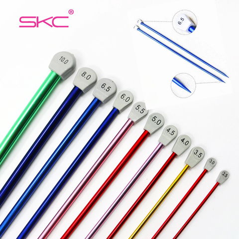 Kim đan len inox xuất khẩu cao cấp SKC chiều dài 35cm, cây đan len đủ các size từ 3mm-12mm