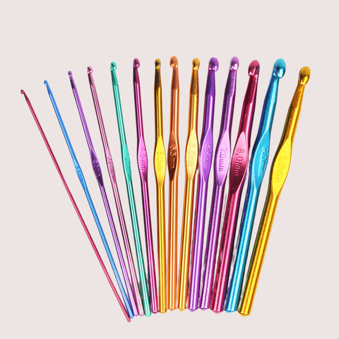 Bộ Kim Móc Len Inox Không Rỉ Cao Cấp Đủ Các Size Từ 2mm - 8mm