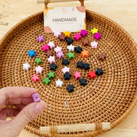 Phụ liệu handmade, Nguyên liệu làm vòng tay hạt nhựa xâu chuỗi Nhiều Màu Sắc Để Làm Trang Sức DIY - màu ngẫu nhiên