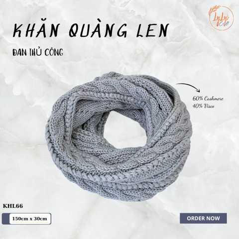 Khăn Len Đan Tay Thủ Công - Khăn Ống