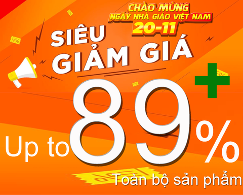 Chào mừng ngày vàng siêu Sale cùng lời chúc tặng thầy cô 20/11