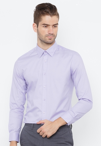 Áo sơ mi G2000 slim fit màu tím