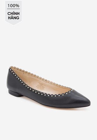 Giày búp bê Nine West đính đinh tán màu đen