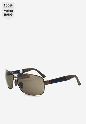 Kính mát unisex Gucci gọng vuông nâu
