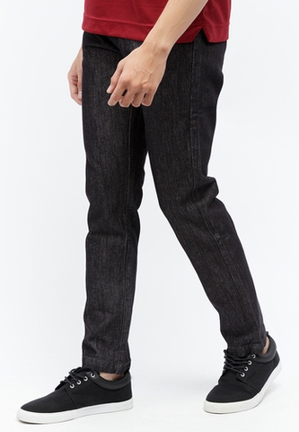 Quần jeans Lutz ống đứng màu đen