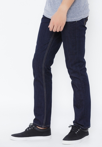 Quần jeans Tencel Novelty form basic màu xanh đen