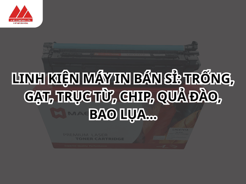 Linh Kiện Máy In Bán Sỉ: Trống, Gạt, Trục Từ, Chip, Quả Đào, Bao Lụa...