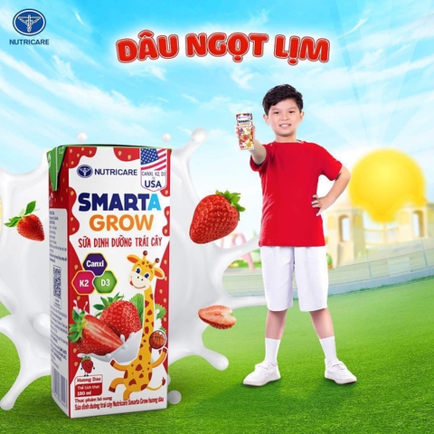 Sữa Trái Cây SMARTA GROW Hương Dâu