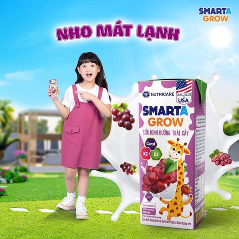 NUTRICARE  Sữa Trái Cây SMARTA GROW Hương Nho