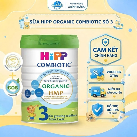 Sản phẩm dinh dưỡng công thức Hipp 3 Organic Combiotic 800g
