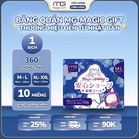 Băng vệ sinh quần MG Magic Gift Nhật Bản 10 miếng/ bịch