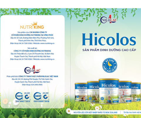 Sữa HICOLOS CANXI COLLAGEN