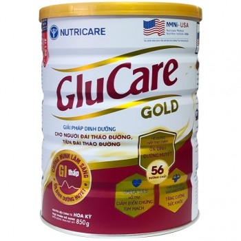 Sữa bột GluCare Gold cho người tiểu đường lon 850g